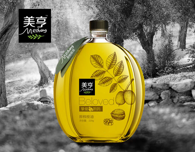 色拉油包裝設計,高端食用油包裝設計,核桃油包裝設計