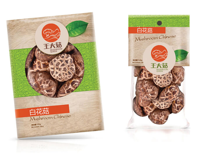 王大菇包裝設計,白花菇包裝設計,菇類包裝設計,農產品包裝設計